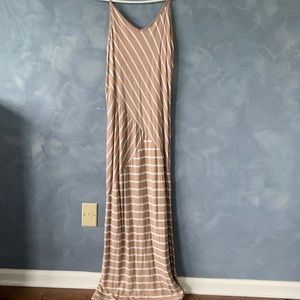 NY&Co beige maxi dress